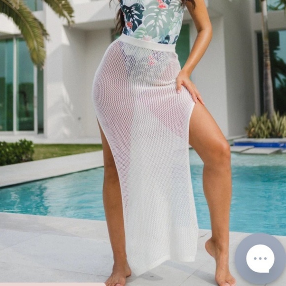 Toluca Crochet Cover Up Color Stone M/L